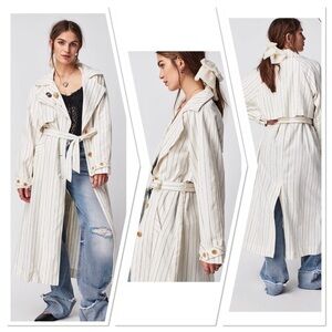 We the Free Melia Mac Striped Trench Coat